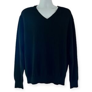 CHAUDER Men’s Cashmere Wool Blend Lightweight V-Neck Sweater Pullover XL